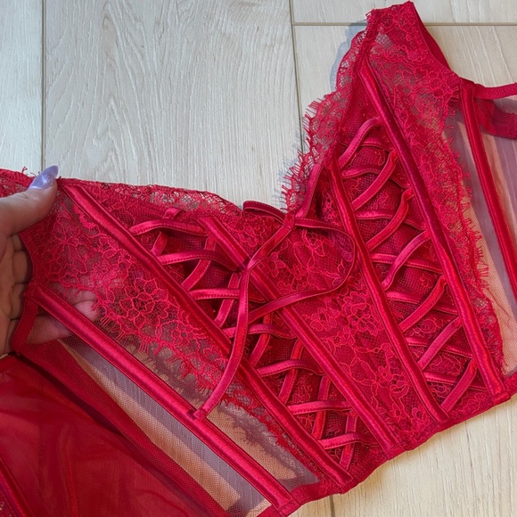 La SENZA Dream Angels Vibrant Red Corset - Picture 5 of 5